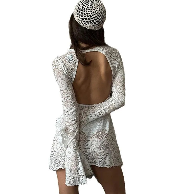 2025 Beach Dress - Women's Lace Bikini Cover Up with Sun Protection