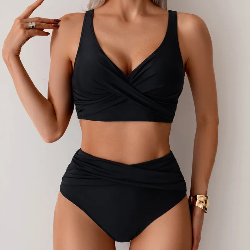 Summer Sexy Bikinis - Push Up High Waist Swimsuit Set for Women Beach & Pool