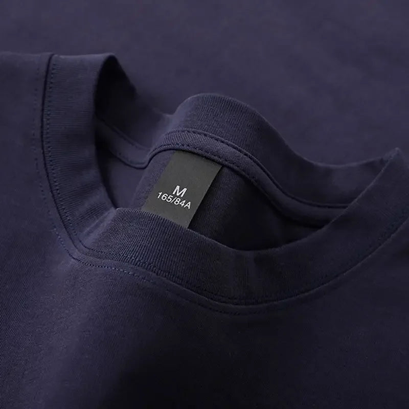 100% Cotton Five Half Sleeve Men's Women Summer T-shirt Loose Short-sleeved Casual Basic Shirt O Neck Solid Color Tops