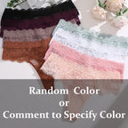 3Pcs Lace Sexy Thongs Women Low-Rise Briefs Sexy Soft Ladies Underwear Trendy Floral Underpants Female Flowery Panty Lingerie