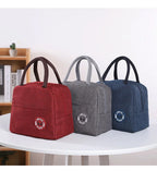 New Japanese solid color versatile cation fresh-keeping ice bag bento thermal insulation bag student lunch box bag portable ther