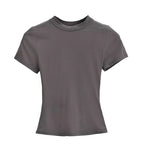 2025 New High Quality Casual T shirt Sexy Slim Short Sleeves Fashion Trend Solid Women Clothing y2k Tops