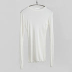 Sexy Thin See Through T Shirt Women Plain Elastic Basic Long Sleeve Casual Tops Female Slim Fit Daily Party Nightwear