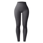 Seamless Knit Yoga Leggings Women Thread Solid Tights Gym Workout Running Stretchy High Waist Hip Liftting Skinny Gym Leggings