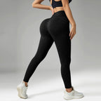 Leggings de sport pour femmes, pantalons de yoga sans coutures avec effet ventre plat, vêtements de sport et de fitness.