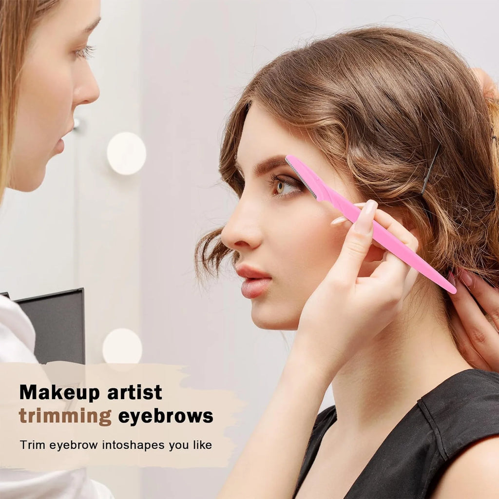 5/10/30/40pcsbrow Razor and Face Razor for Women And Men, Eyebrow Hair Trimmer And Shaver with Protective Cover,Safe