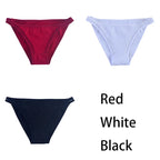 3Pcs/set Women Cotton Panties Female Mesh Underpants Solid Color Bikini Briefs Underwear Ladies Sexy Panty Girls Lingerie