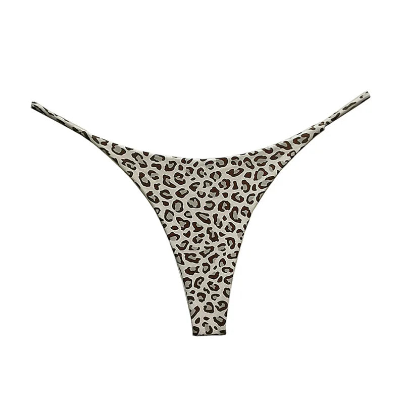Cotton Leopard G String Women Panties Sexy Briefs Thong Low Waist T-back Bikini Underwear Seamless Female Lingerie Size S-XXL