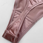 Seamless Sexy Thong Women Underwear Briefs Panties Zebra Flower Low Rise Luxury Metal Buckle G-String Bikini Girls Female Panty