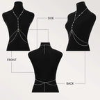 Sexy Geometric Bra Chain Chest Bikini Intimate Lingerie Simple Design Metal Body Chain Harness Party Jewelry