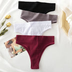 FINETOO 2PCS/Set Seamless Women Pantys High Waist Briefs Solid Color Brazilian Panties Girls Sexy Underpants For Women Lingerie