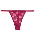 Women Lace Panties Thongs Girls M-XL Intimates Lingerie Female Low Rise G-String Transparent Underwear Hollow Out T-Back Bikini