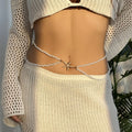 Summer Bohemian Waist Chain Sea Star Imitation Pearl Shell Waist Link Starfish Shell Pendant Beach Bikini Body Chain Vacation