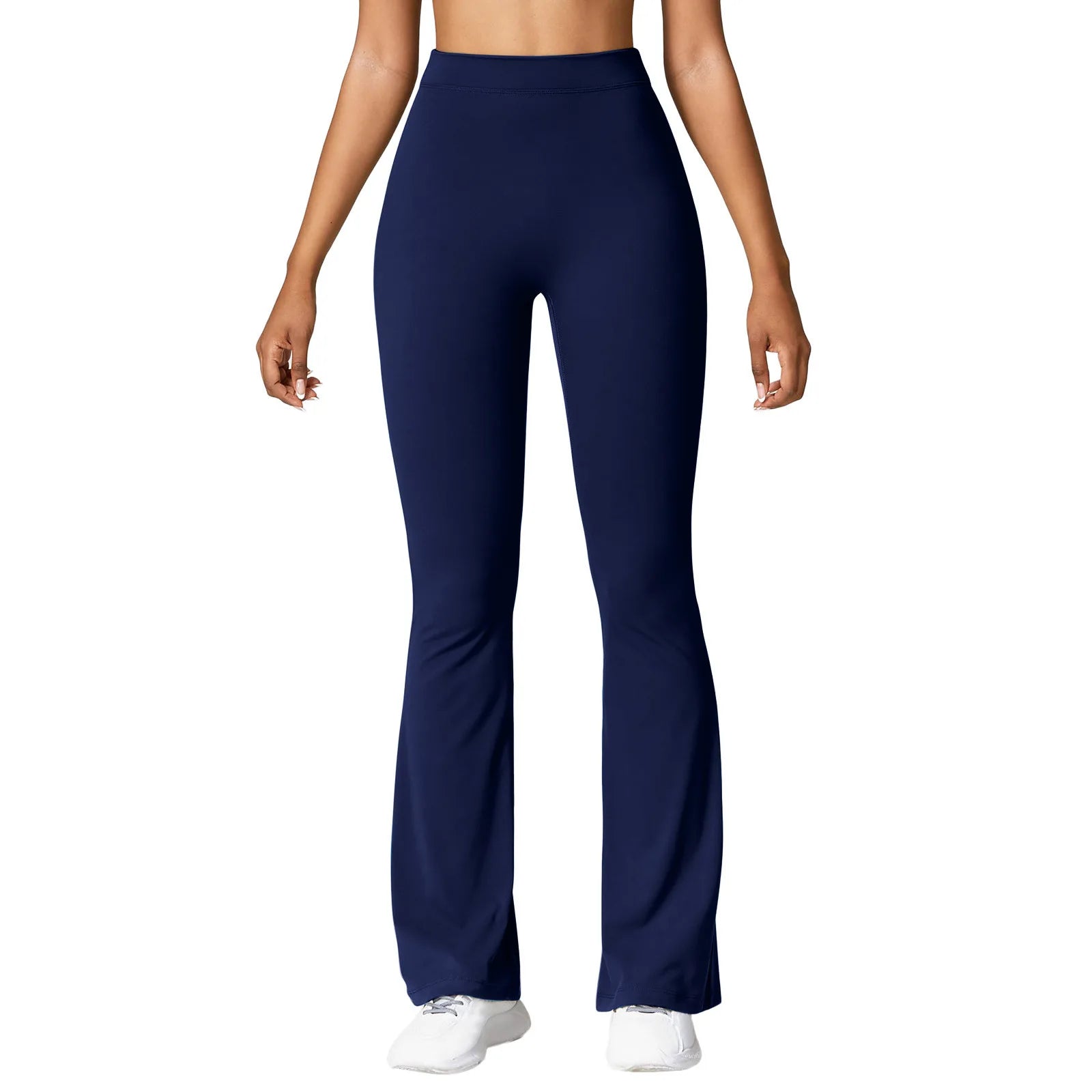 Leggings en microfibre effet seconde peau pour femme, taille haute, push-up, coupe slim, style décontracté.
