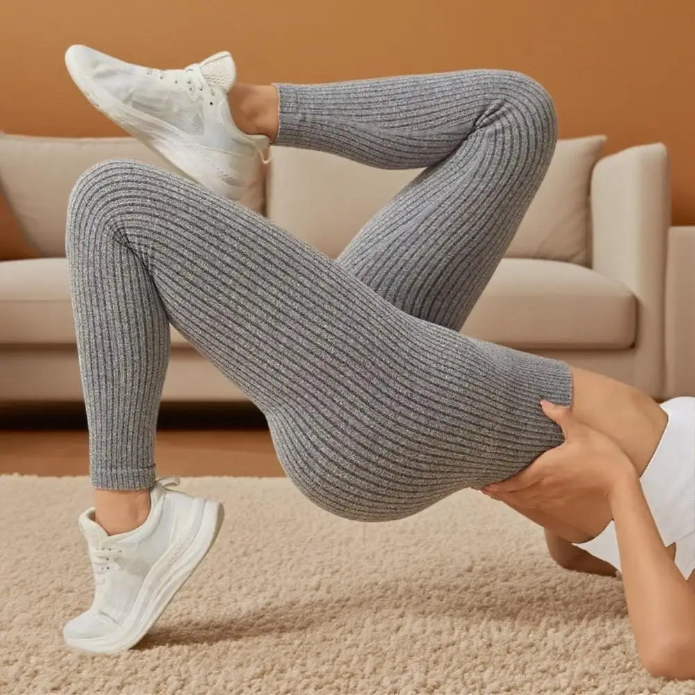 Leggings de sport pour femmes, pantalons de yoga sans coutures avec effet ventre plat, vêtements de sport et de fitness.