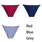 3Pcs/set Women Cotton Panties Female Mesh Underpants Solid Color Bikini Briefs Underwear Ladies Sexy Panty Girls Lingerie