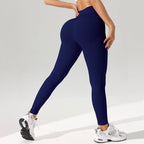 Leggings de sport pour femmes, pantalons de yoga sans coutures avec effet ventre plat, vêtements de sport et de fitness.