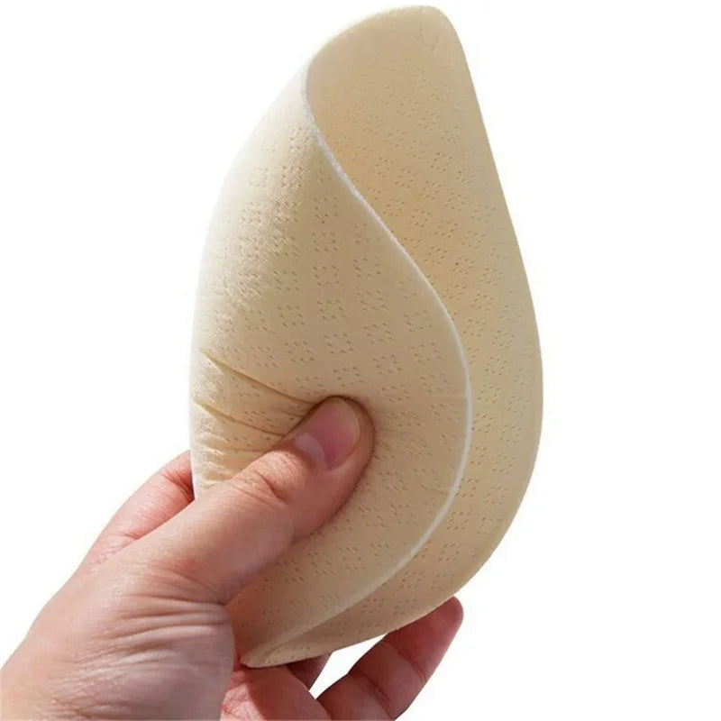 2PCS Thick Push Up Bra Pads - Latex Removable Breast Enhancer Inserts for Swimsuit, Bikini, Lingerie & Sports Bras (S/M/L)