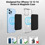 Universal Leather Wallet Case For iPhone 17 Pro Max Wallet Leather For Magsafe iPhone 16 1514 13 12 Card Holder with Magnet